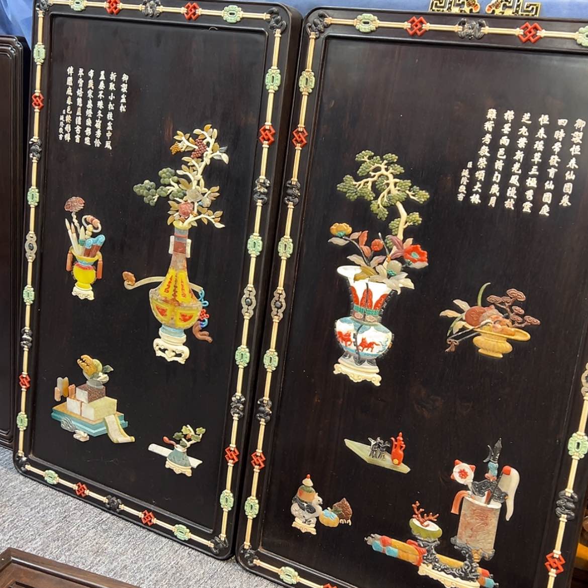 【闪购商品】乌木类成套家具挂屏