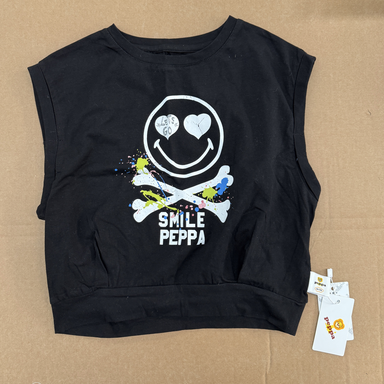 黑色无袖背心858372