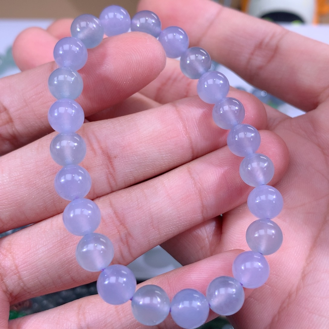 翡翠手链未镶嵌铃****卡8m m