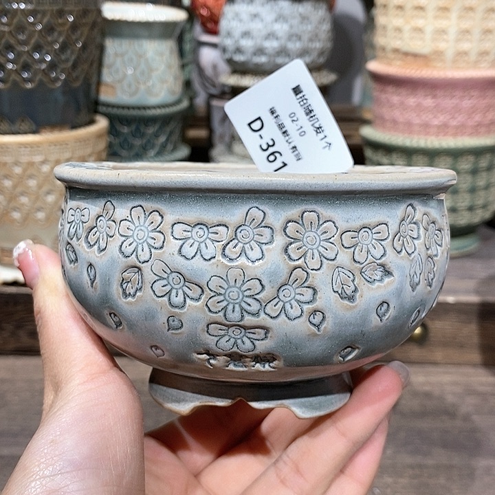 七里烧花盆2-10-361口径8