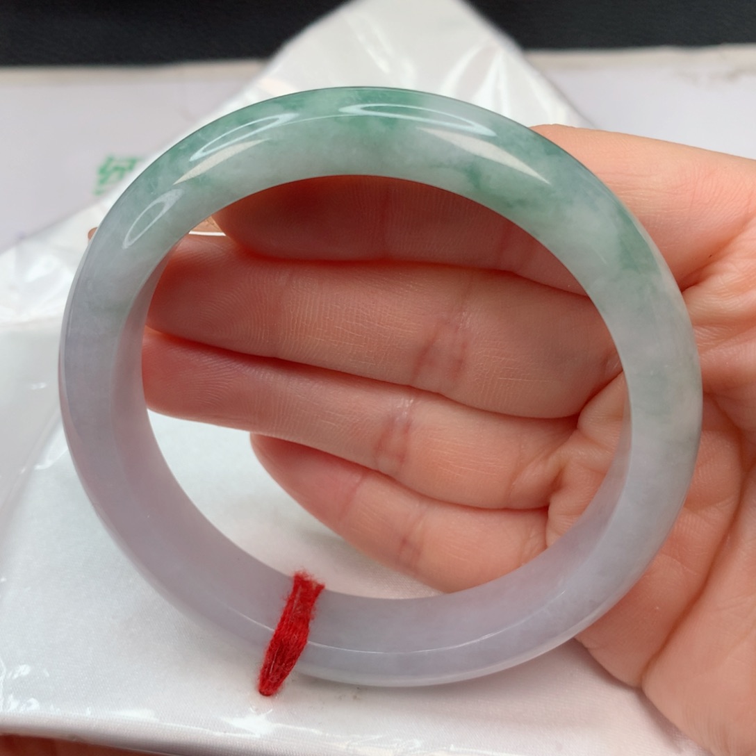 翡翠手镯未镶嵌57-58 飘花