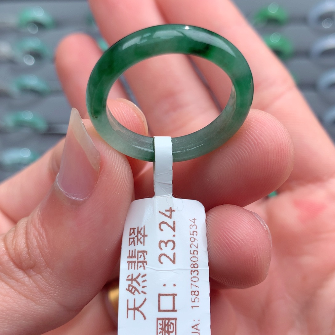 翡翠戒指未镶嵌天然
