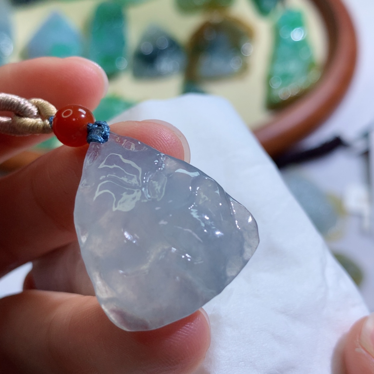 【闪购商品】翡翠吊坠(不含链)未镶嵌 4439