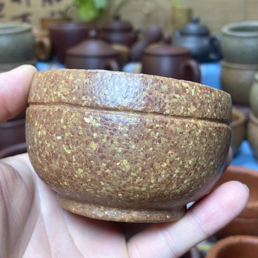 茶杯紫砂八目手工泥150毫升