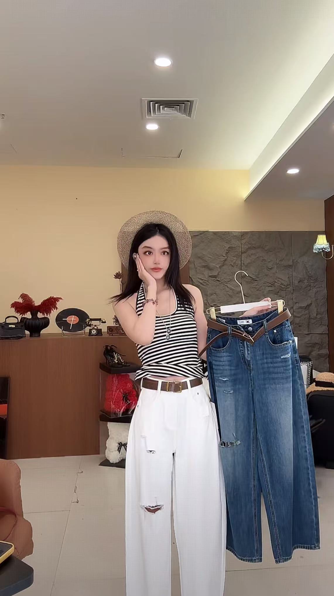 MEIDOU-87001【韩系新款香蕉裤】直筒时尚百搭