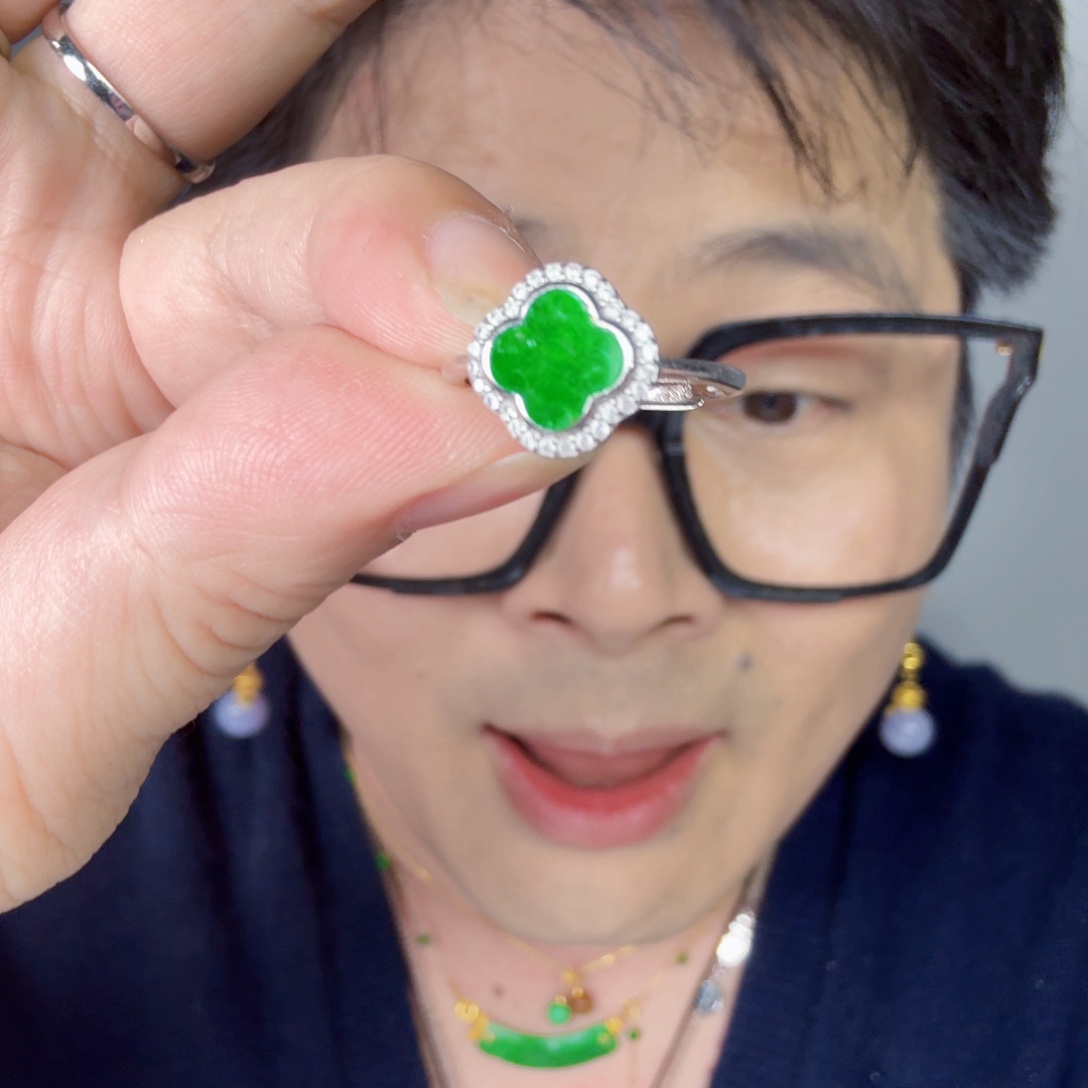 翡翠未镶嵌颈饰一件