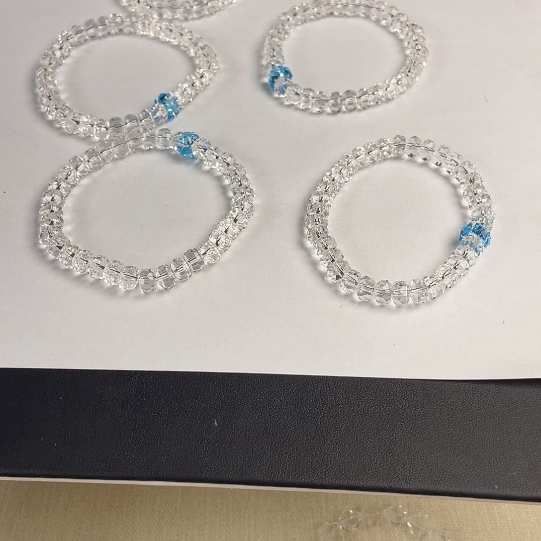 非金属手串白水切割面蓝色款