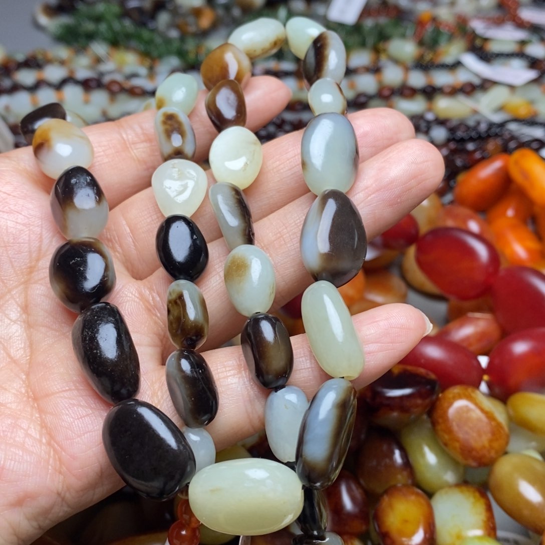 和田玉手链未镶嵌心****真