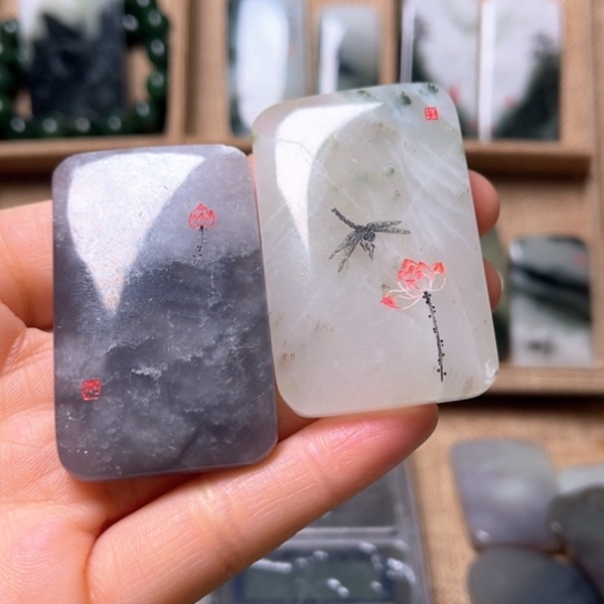 独山玉颈饰未镶嵌