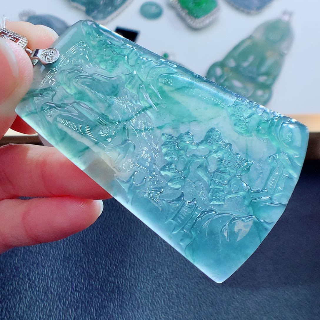 翡翠颈饰未镶嵌翡翠