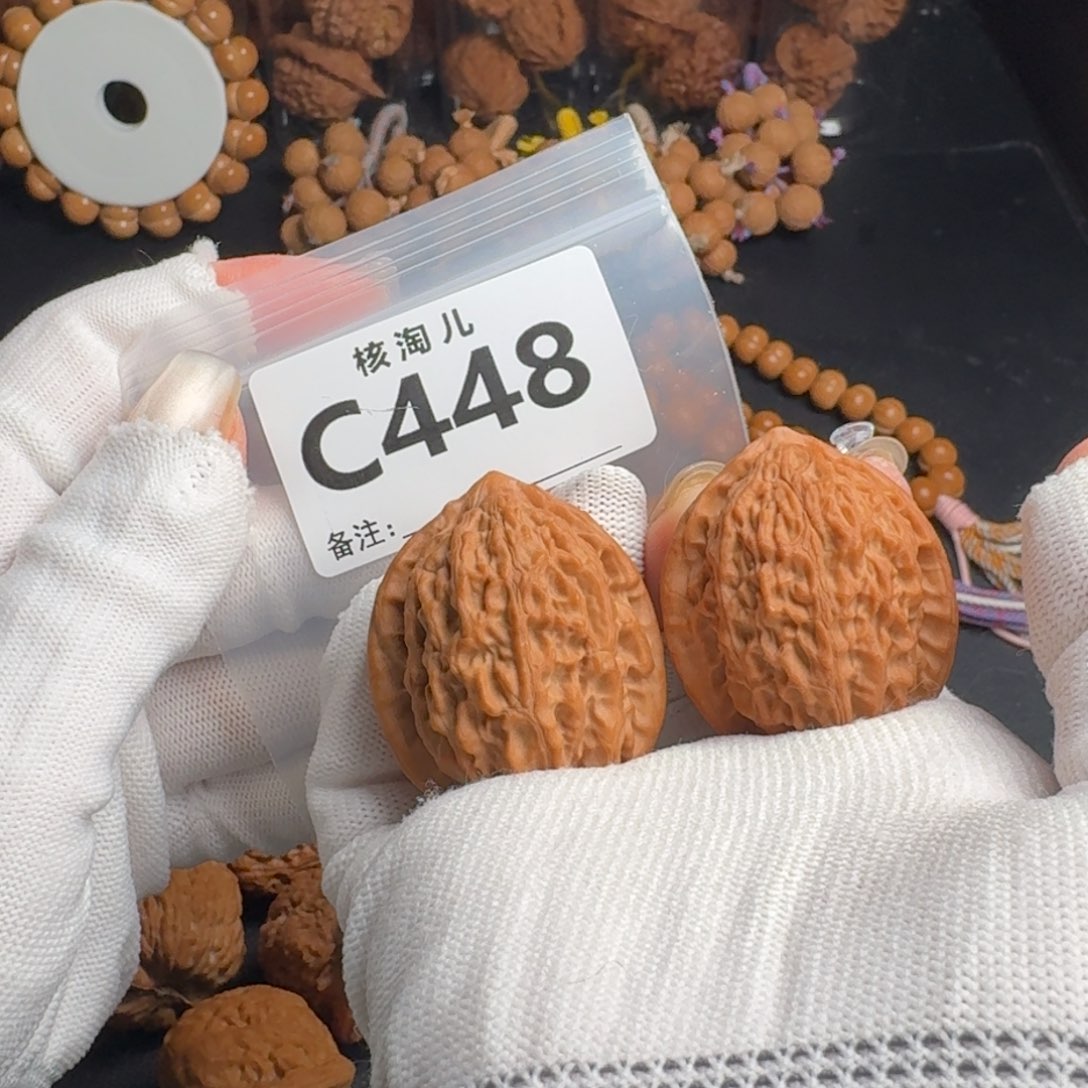 文玩核桃把件36金牛C448