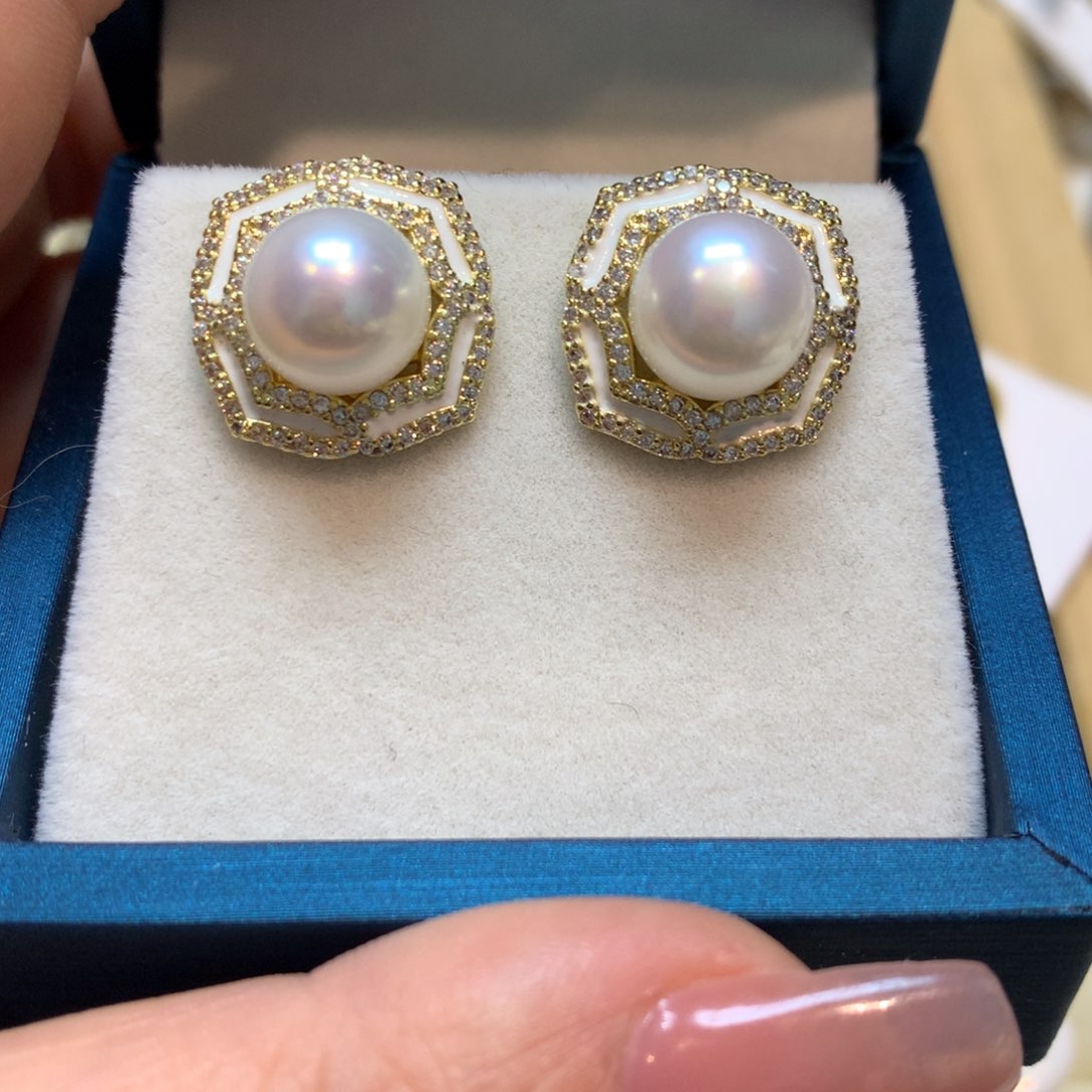 淡水珍珠耳饰未镶嵌