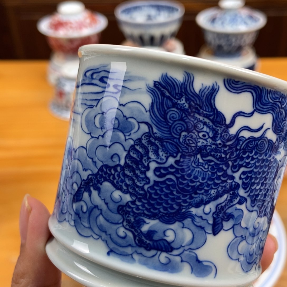 手绘现代茶具非古董一**尘