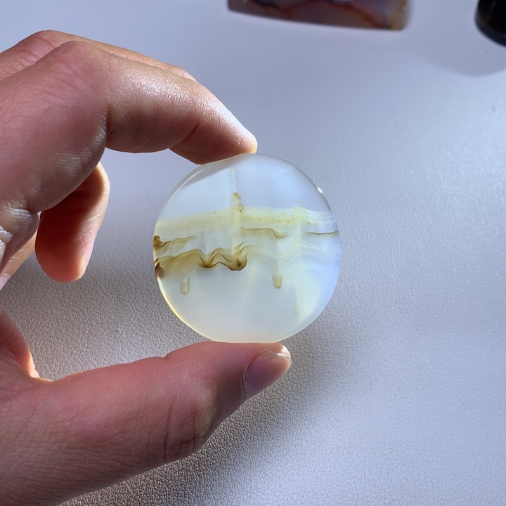 玛瑙/玉髓吊坠(不含链)未镶嵌石*弟