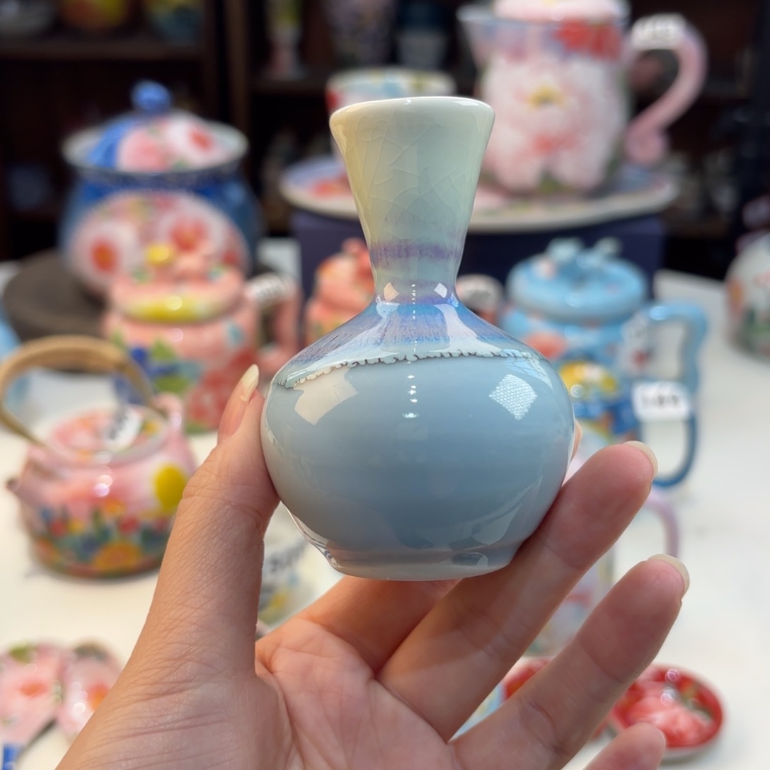 景德镇手绘高温釉下彩陶瓷茶具