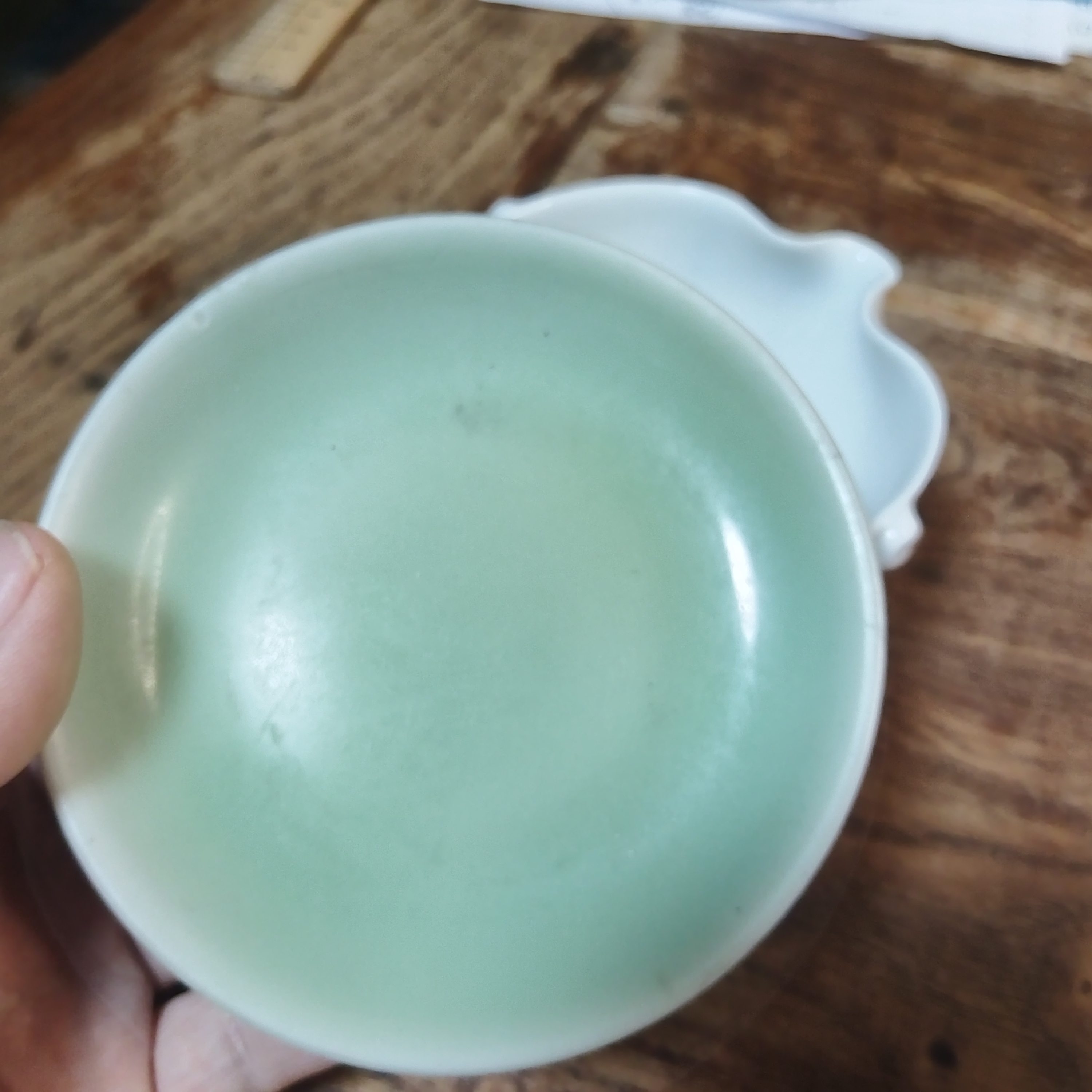 8.5英寸微瑕素面中式家用高温瓷餐盘菜盘