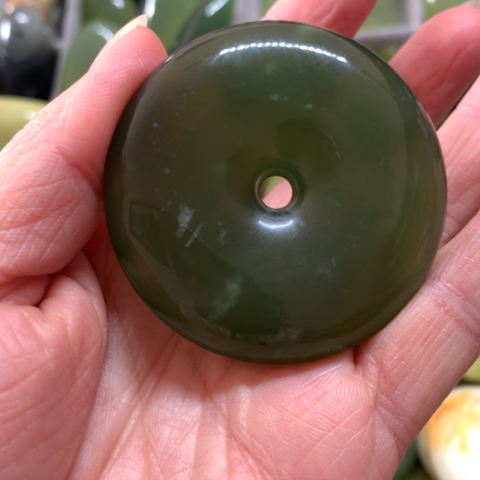 蛇纹石玉未镶嵌手把件