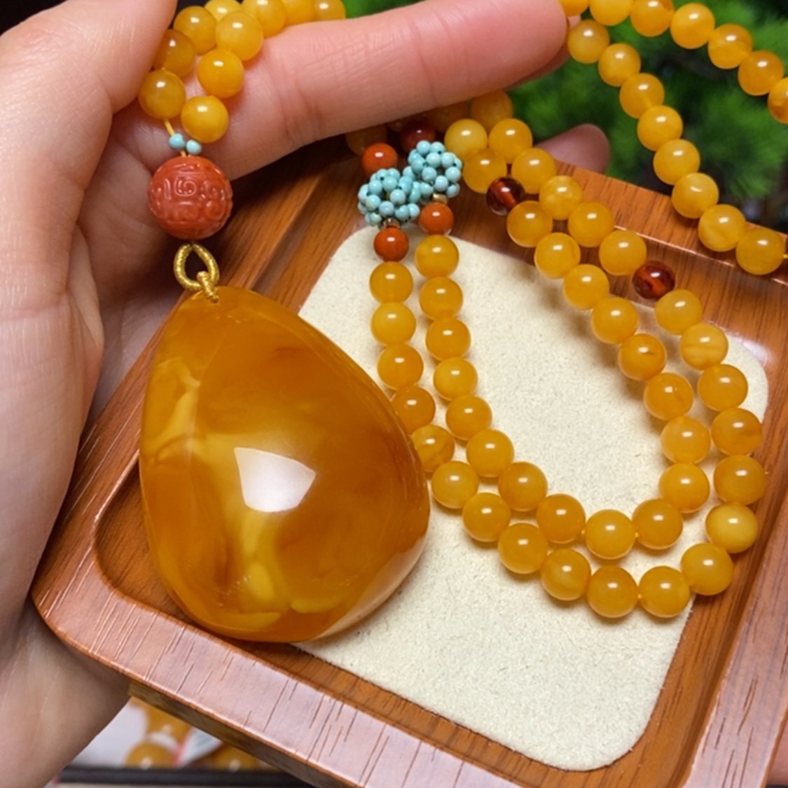 【闪购商品】蜜蜡颈饰未镶嵌项链