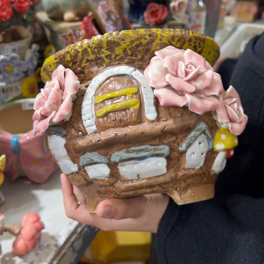 891瑕疵满20发爱退拉黑花盆