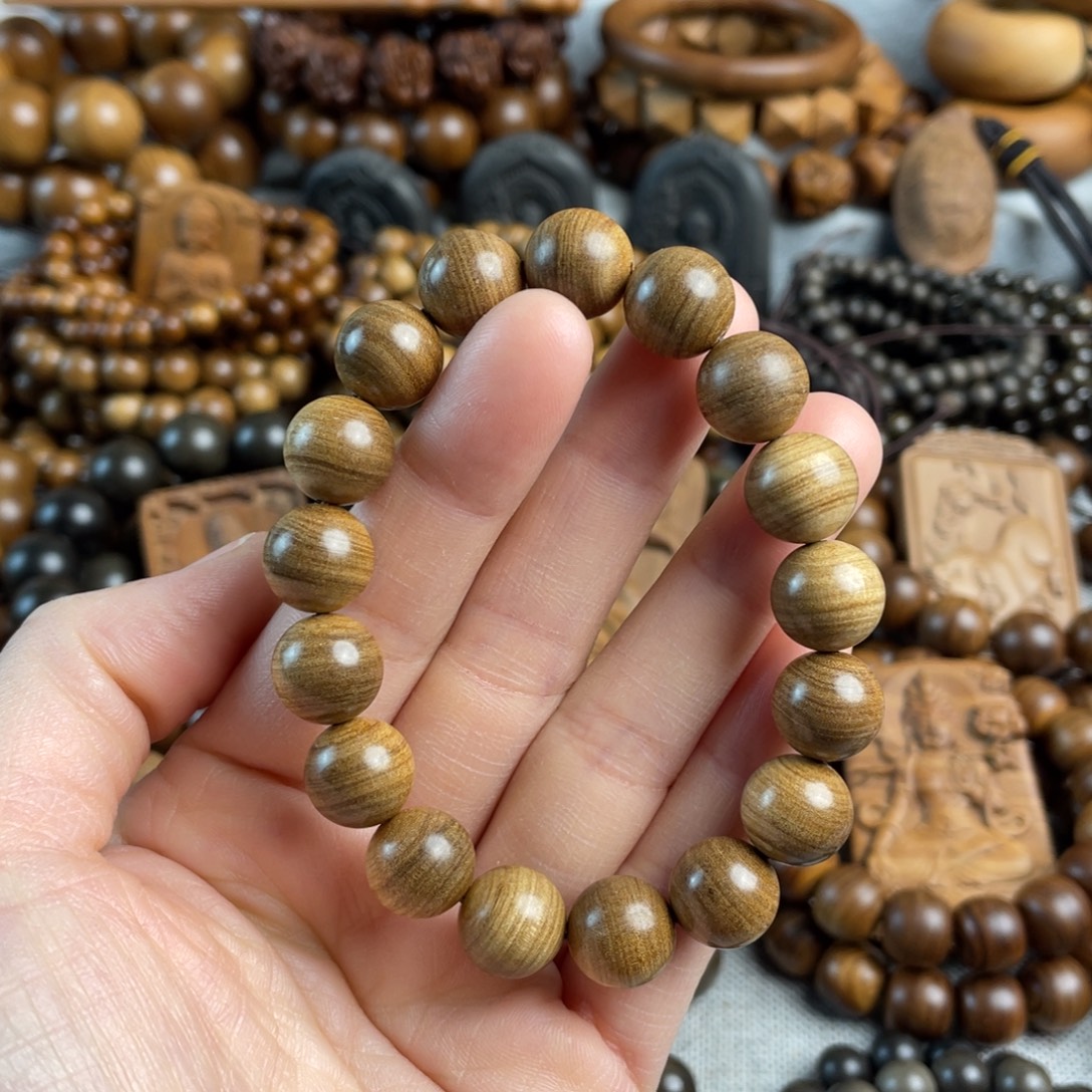 木老山檀香1.2黑肉手串