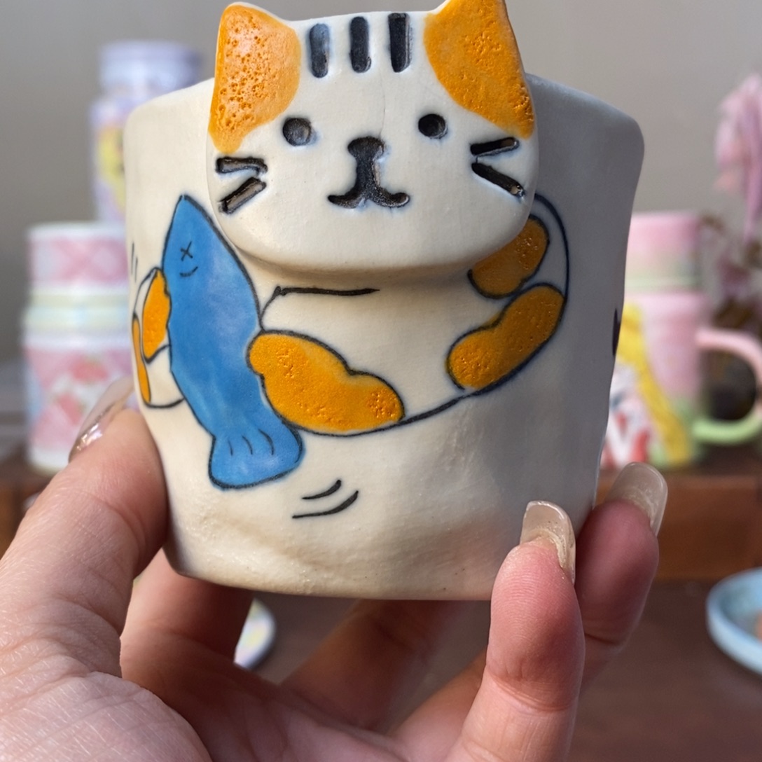 杯景德镇手绘杯子