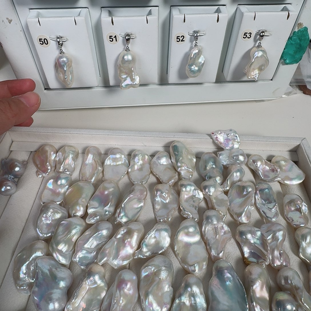 没***哒颈饰银S925镶嵌淡水珍珠