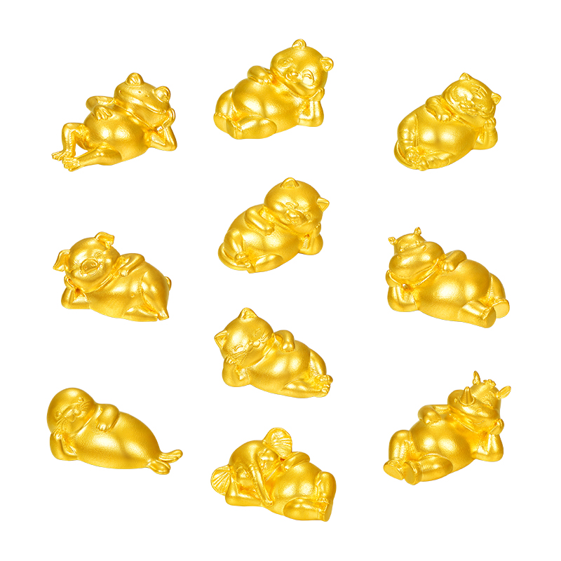 玖鼎金9999躺进躺金猫金猪投资金条  足金黄金