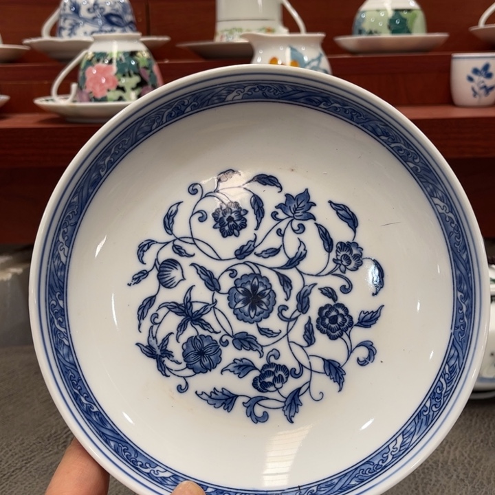 醴陵高温瓷釉下18厘米群力