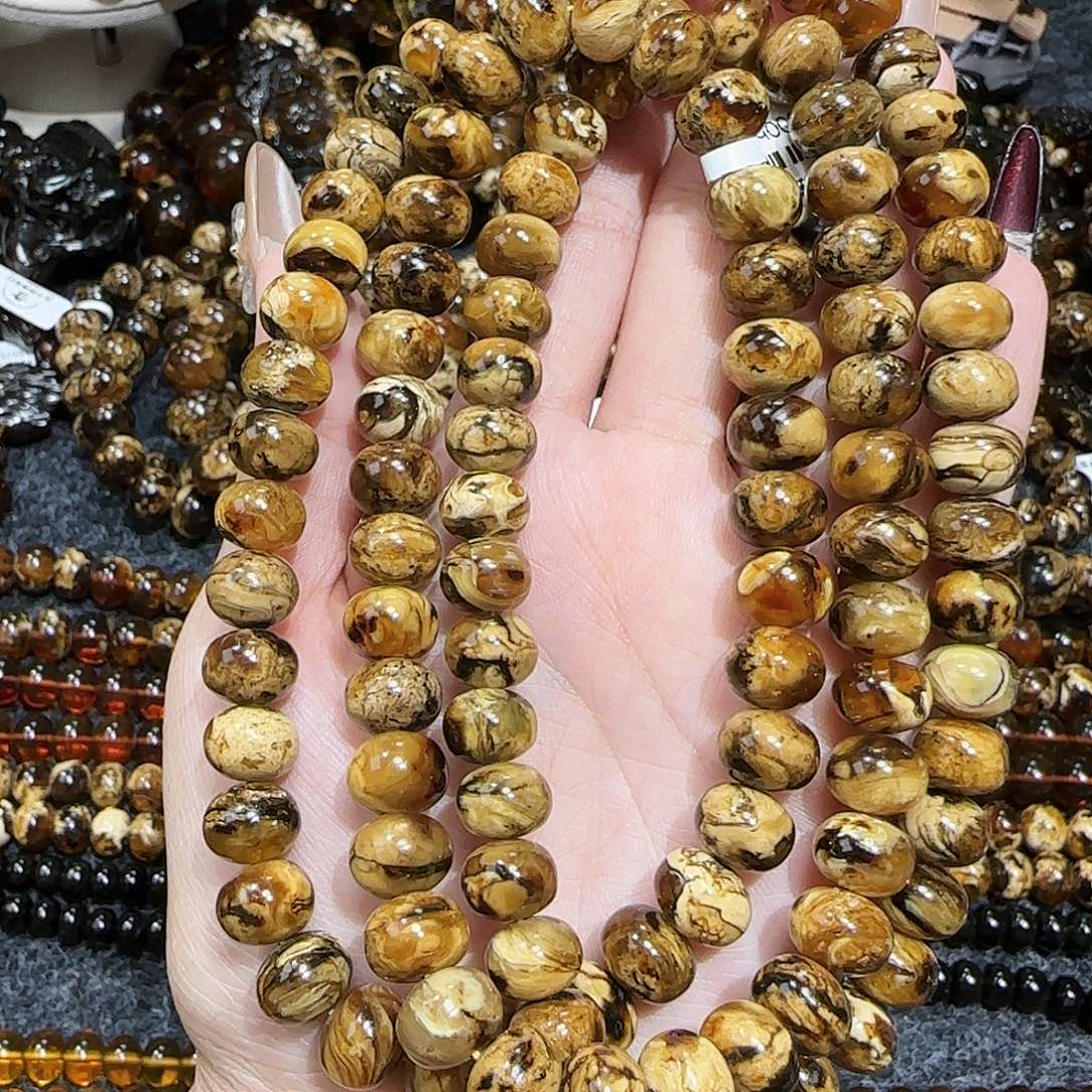 琥珀戒指未镶嵌平**福抚顺琥珀