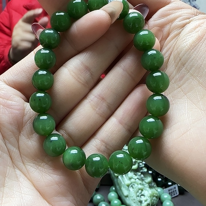 和田玉（碧玉）手串未镶嵌