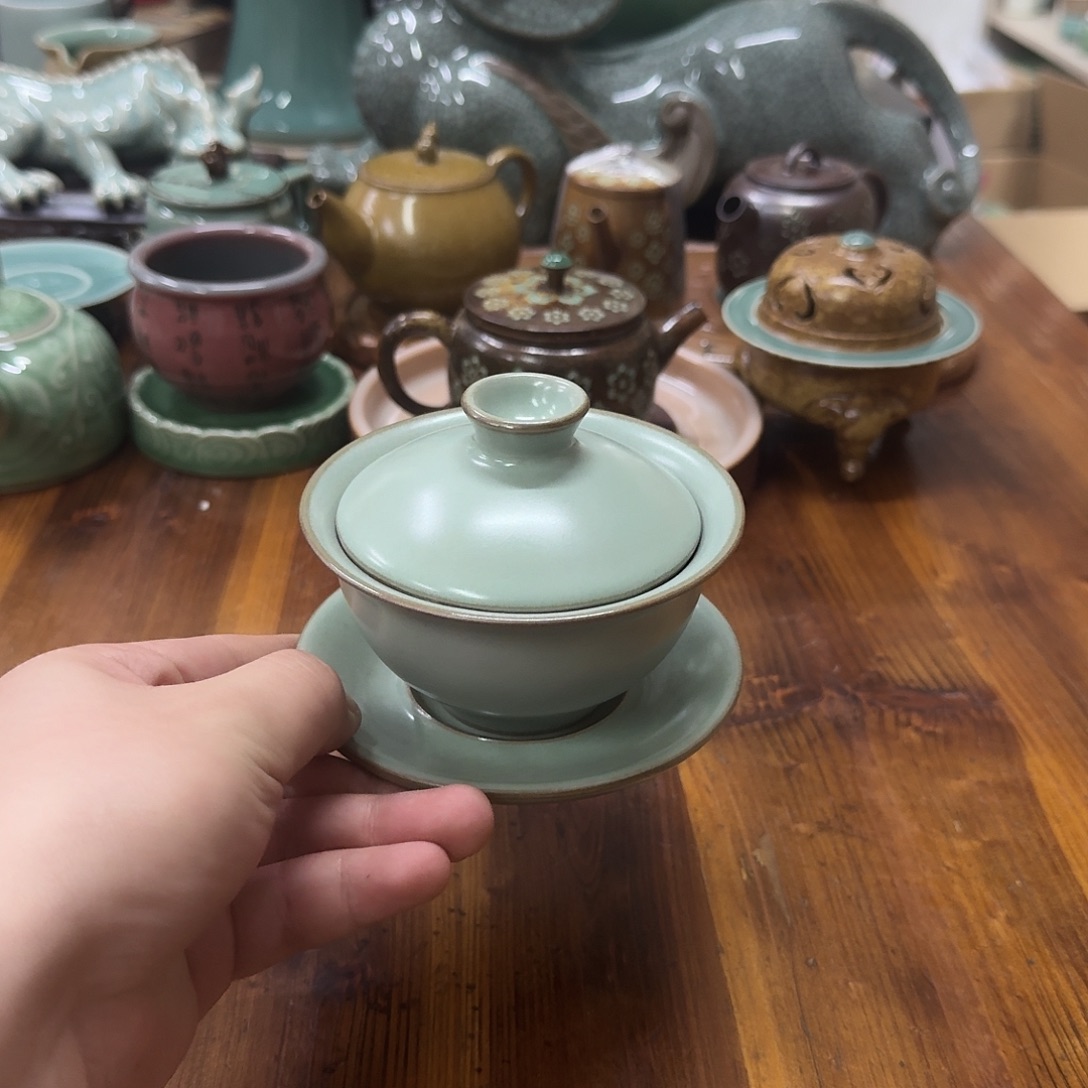 小仲青瓷茶具微瑕4270