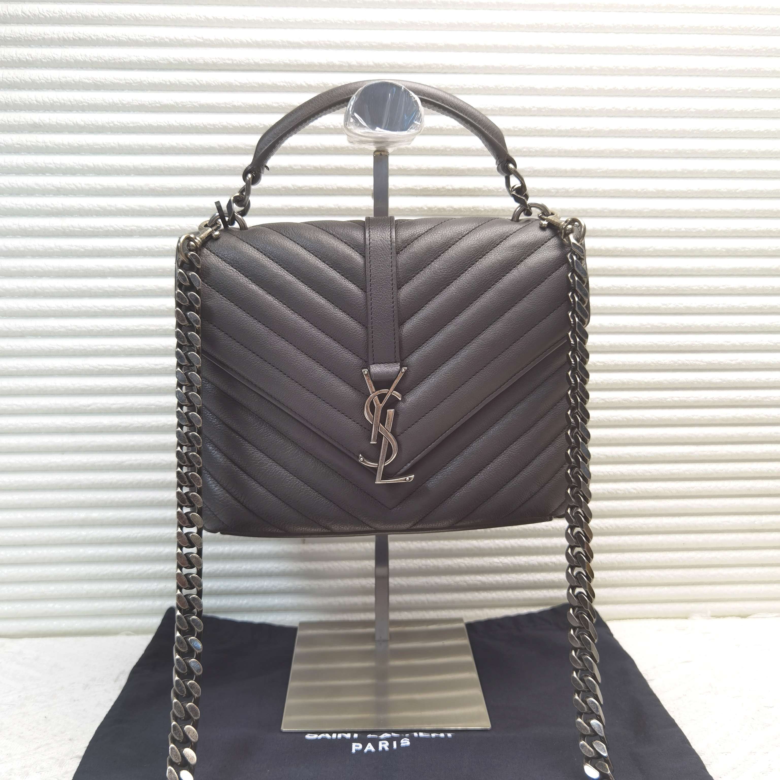 95新 YSL/圣罗兰 YSL圣罗兰college邮差包斜挎包
