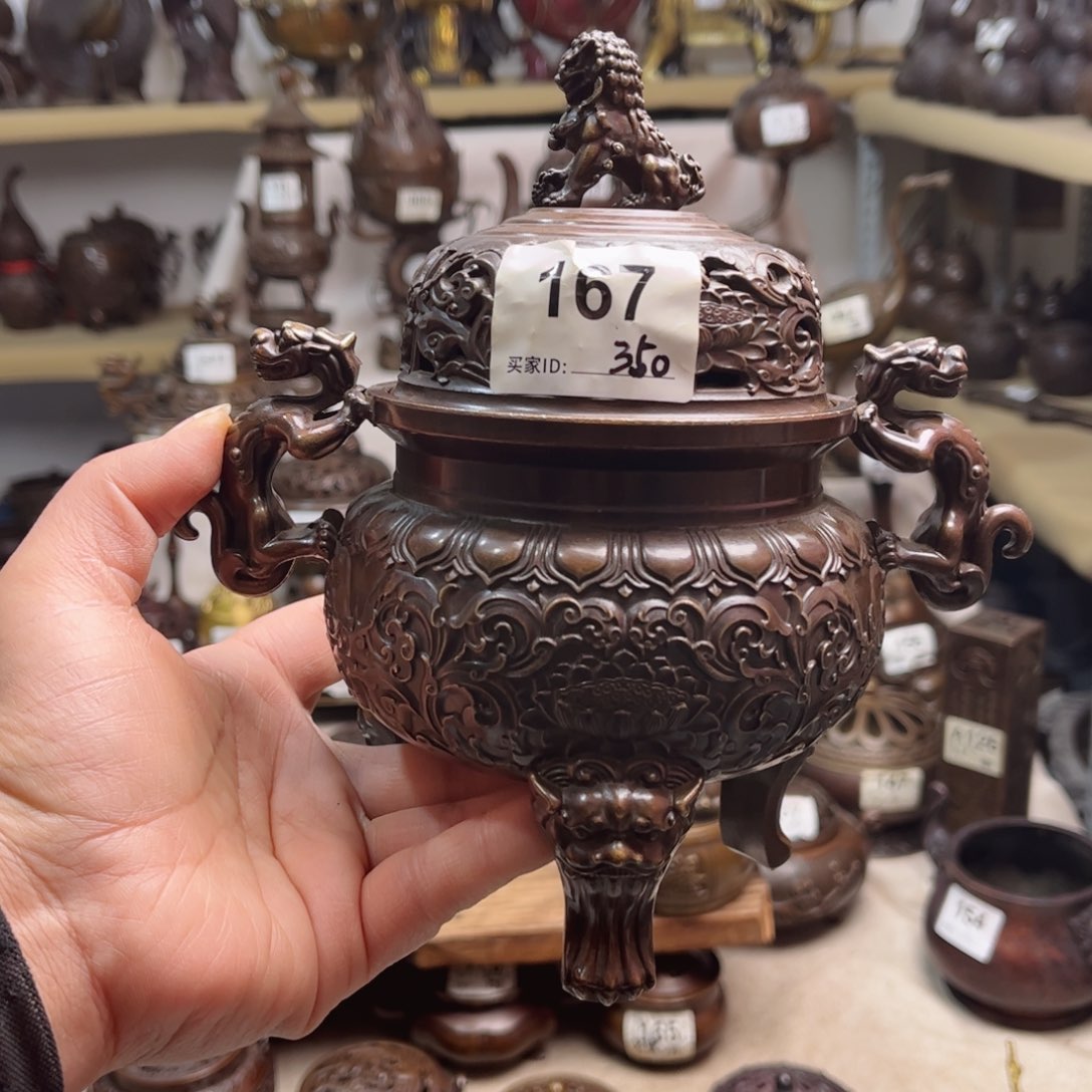 龙*见黄铜材质家居摆件