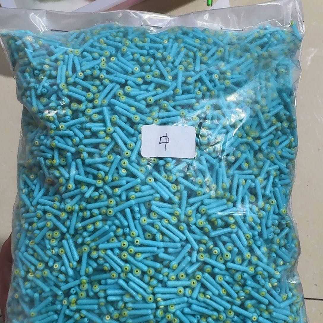 浅蓝色双芯漂座200个中号