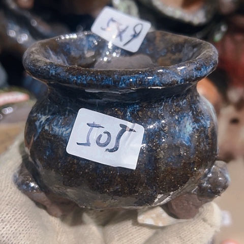 红陶粗陶花盆手工