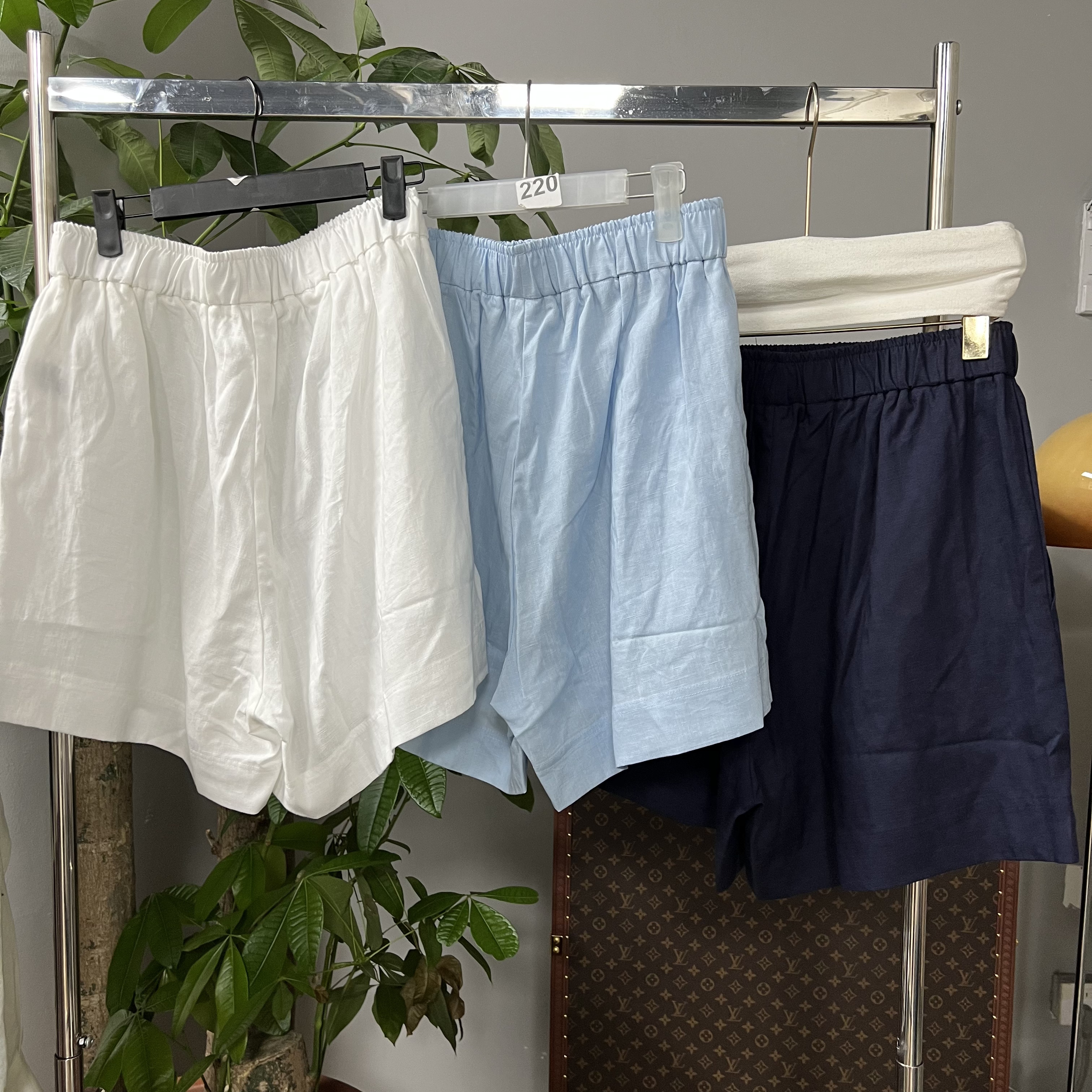 2025新款小众亚麻短裤