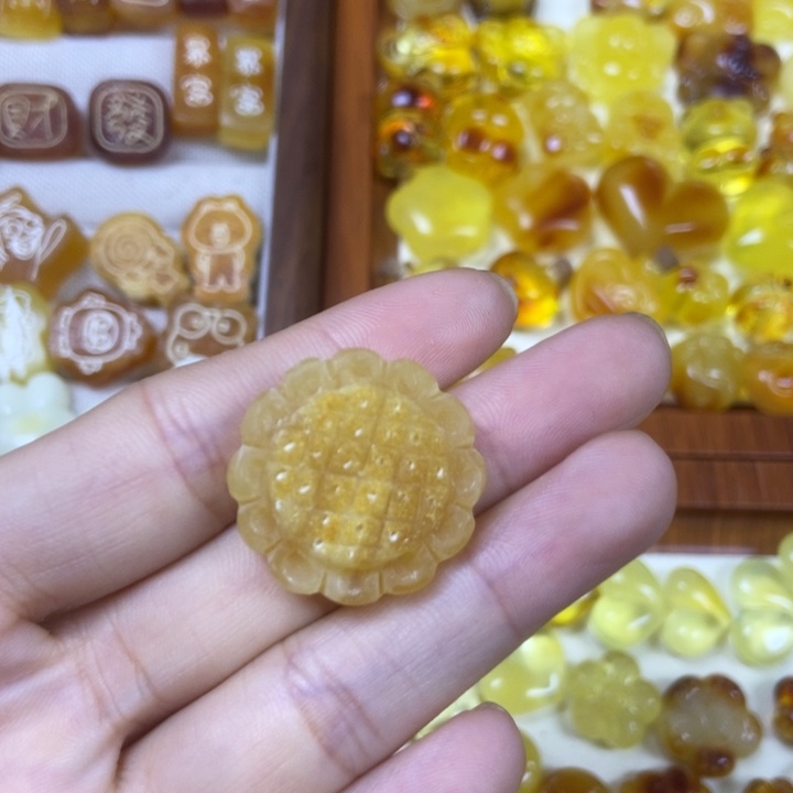 吊坠橄榄核原皮向日葵145