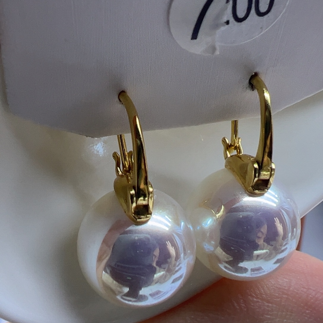 耳饰淡水珍珠银S925镶嵌