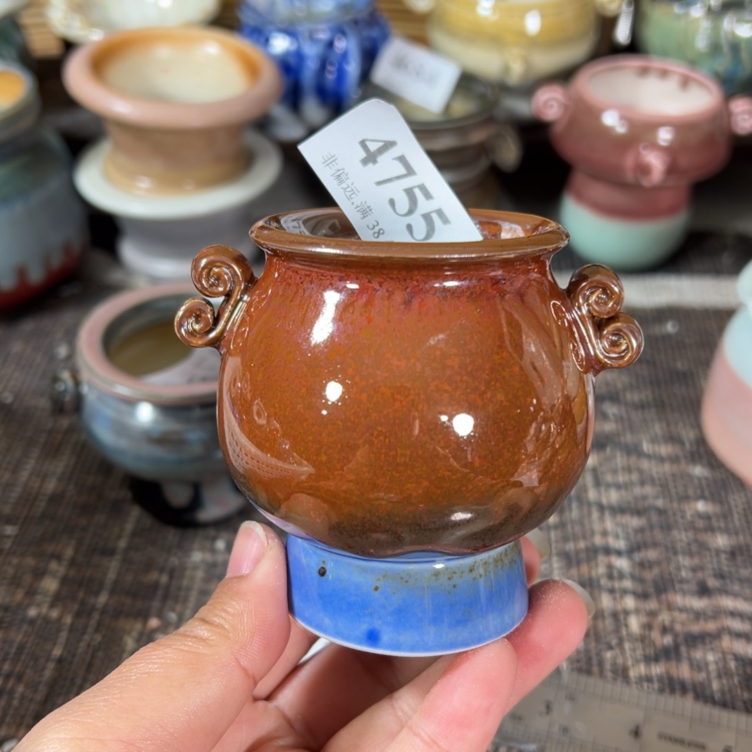 红陶景德镇手工花盆