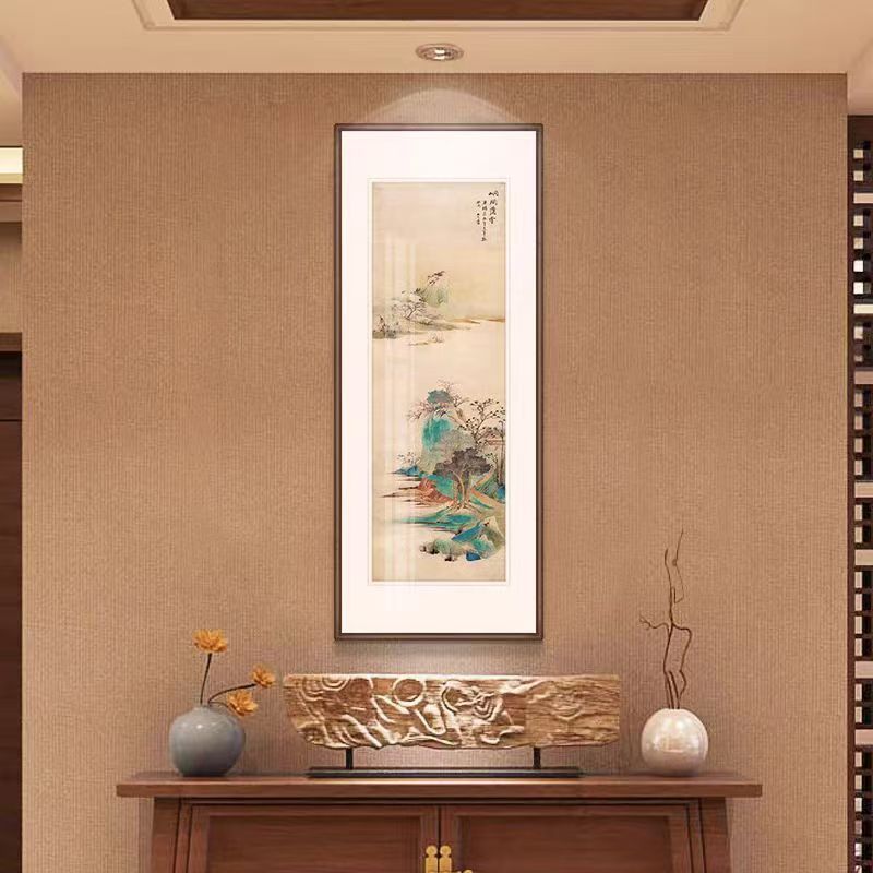 【硕】新中式国风入户门玄关茶室装修装饰复刻挂画
