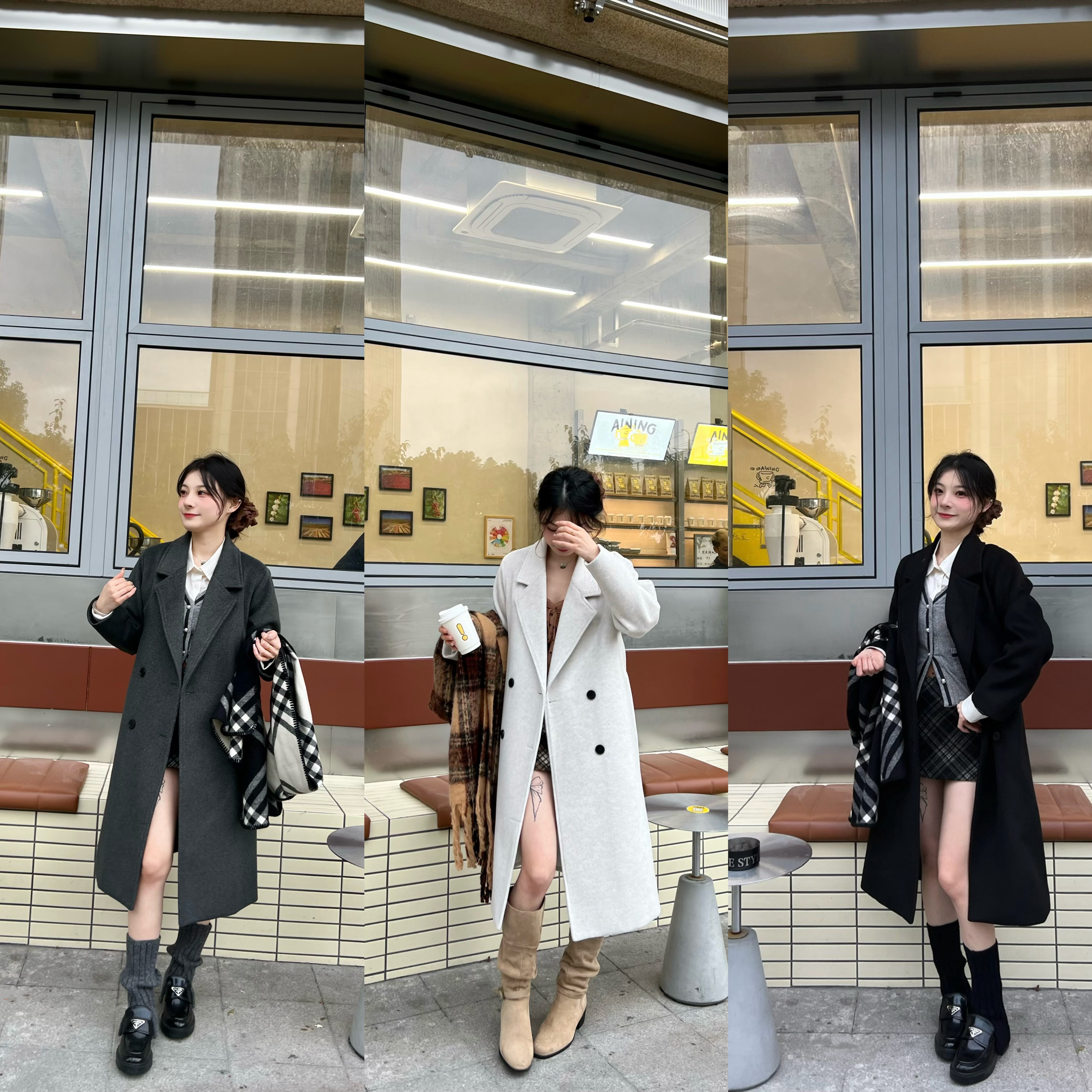 【小个子加棉毛呢】冬季毛呢外套女加棉加厚韩系新款轻奢洋气外套女