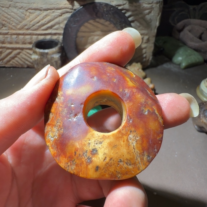 映***云和田玉（糖玉）未镶嵌车挂