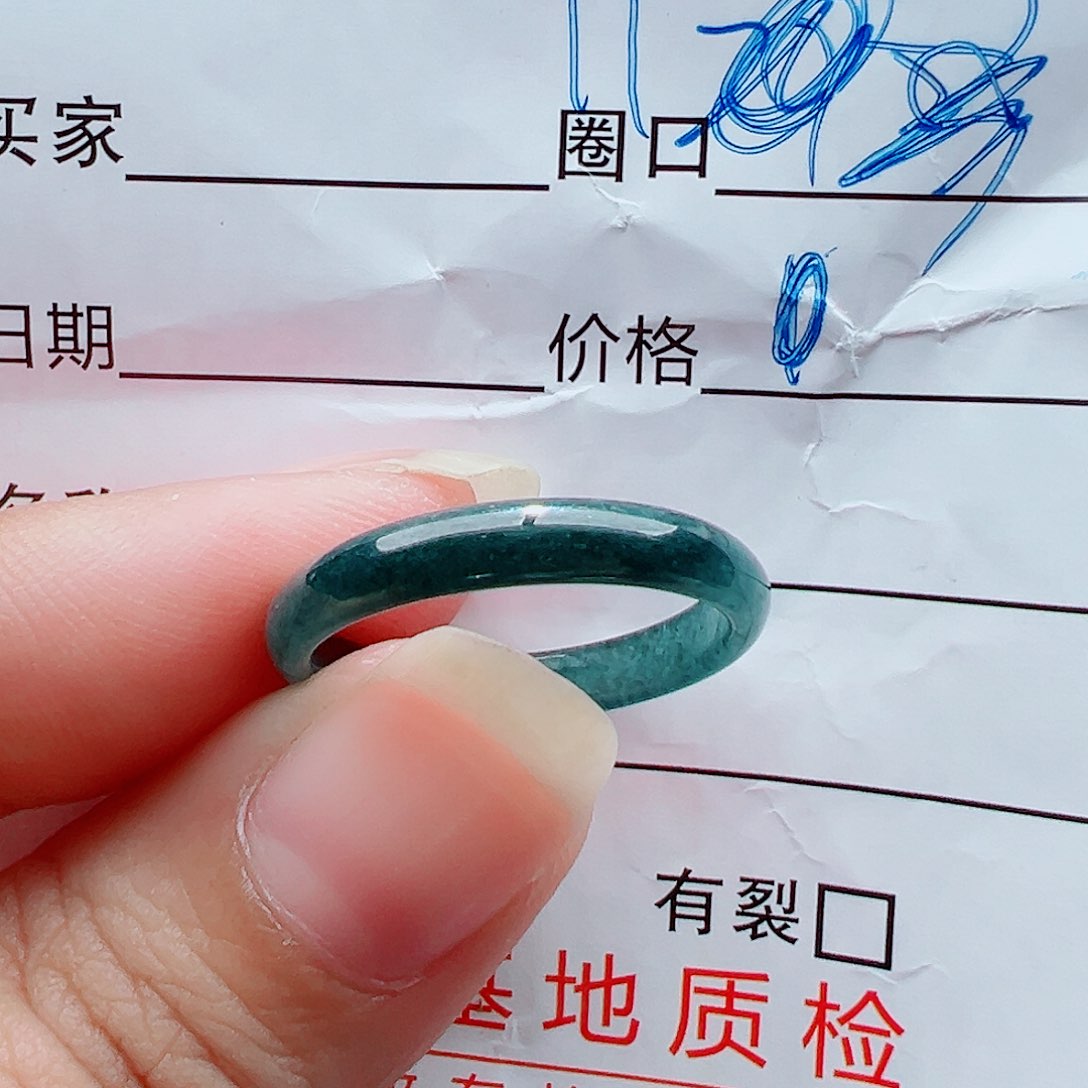 未镶嵌戒指翡翠戒圈