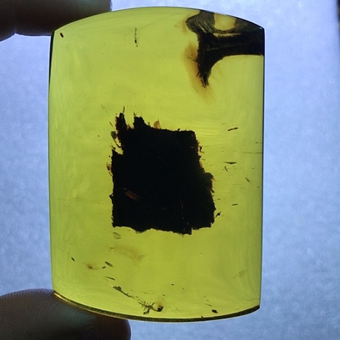 琥珀颈饰未镶嵌福利，特色天然植物牌子吊坠重36.5克