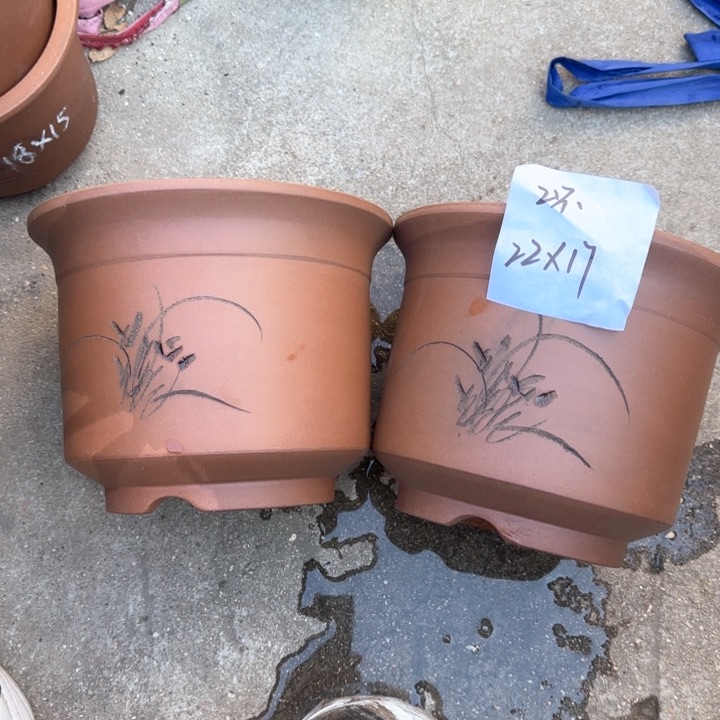 紫砂花盆特价清仓