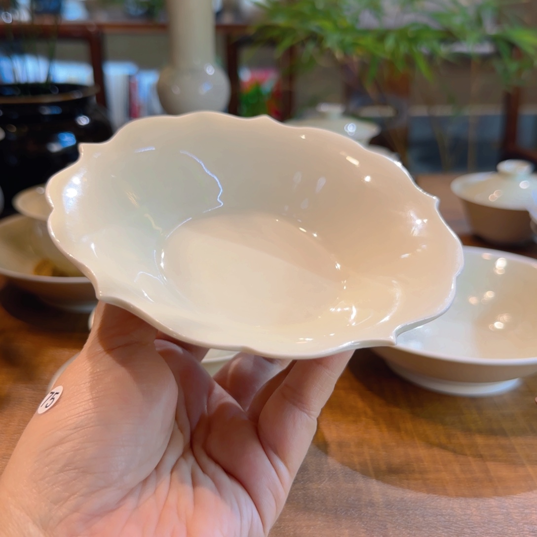 仿唐五叶碟 13.5高3.2cm  666