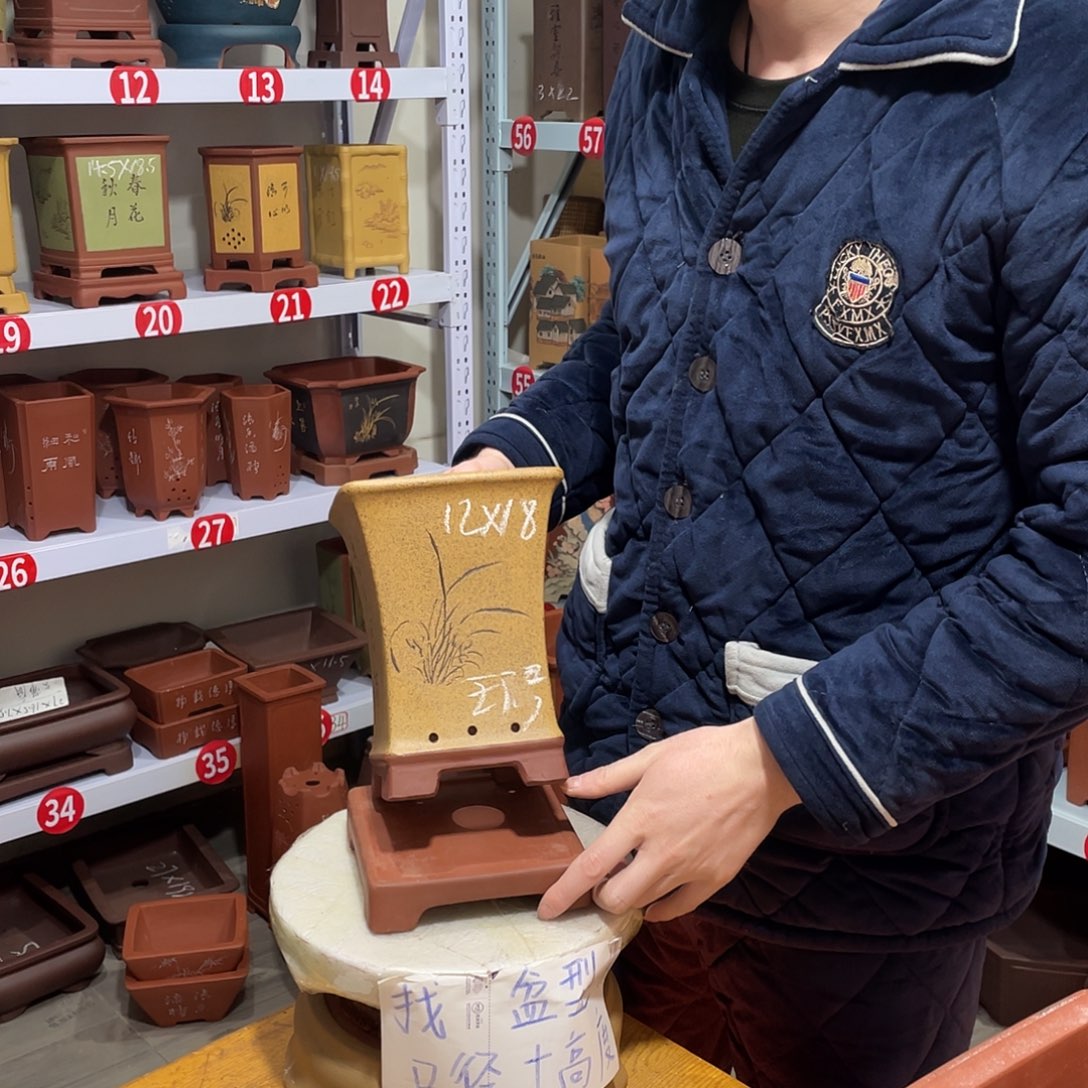 紫砂天心紫砂手工花盆