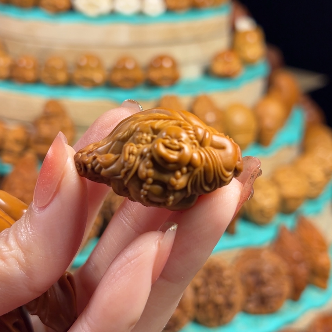 鑫***爷橄榄核手串/手链横弥勒