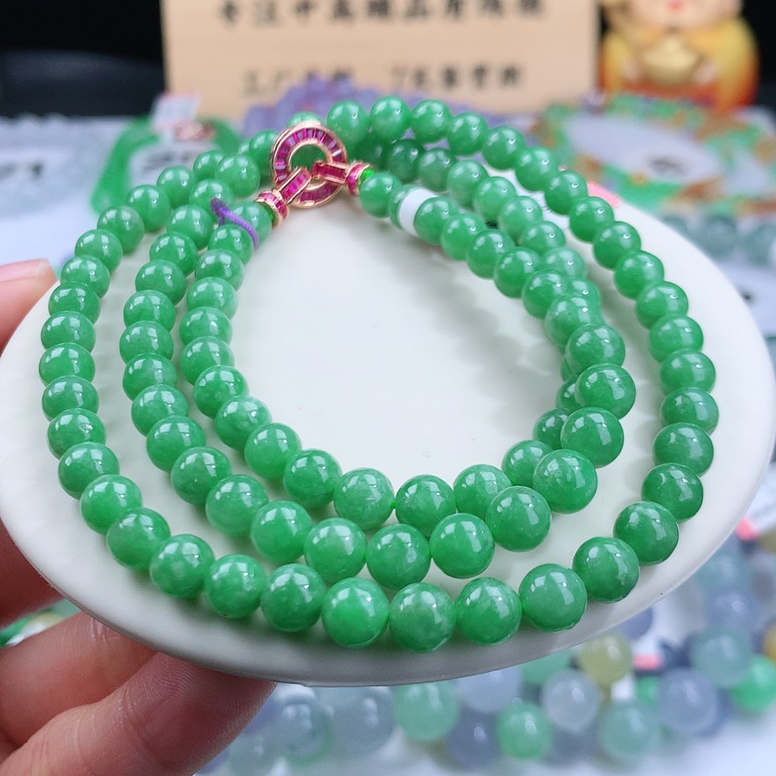 翡翠手链未镶嵌关**觉卡6