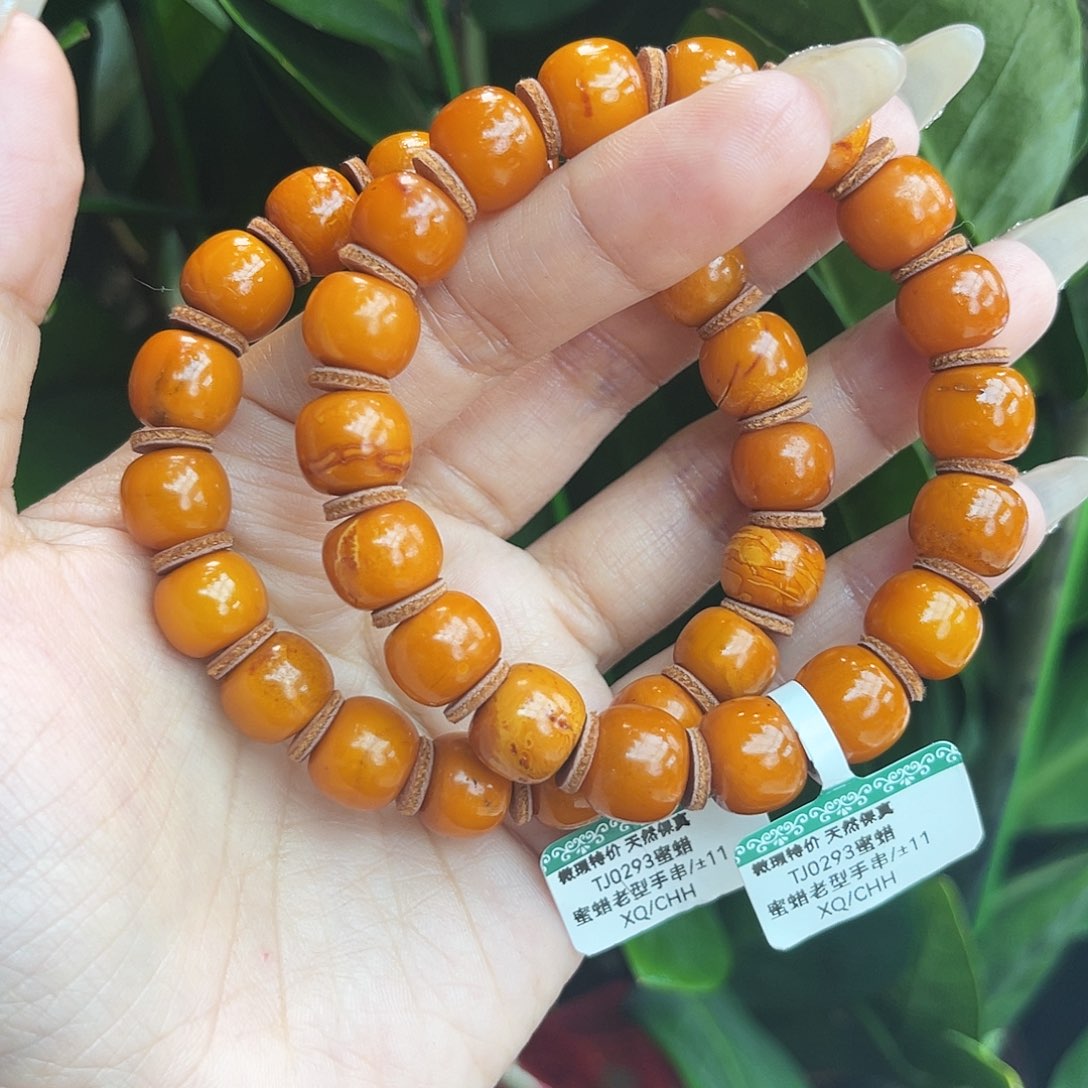 未镶嵌琥珀手链11 m多样性发其一